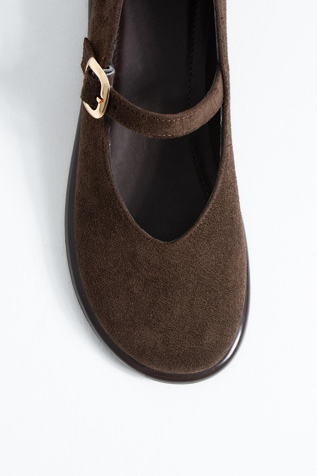 Despina Shoes Taylor Kahverengi Süet Dokulu Kadın Loafer – yakın detay 3