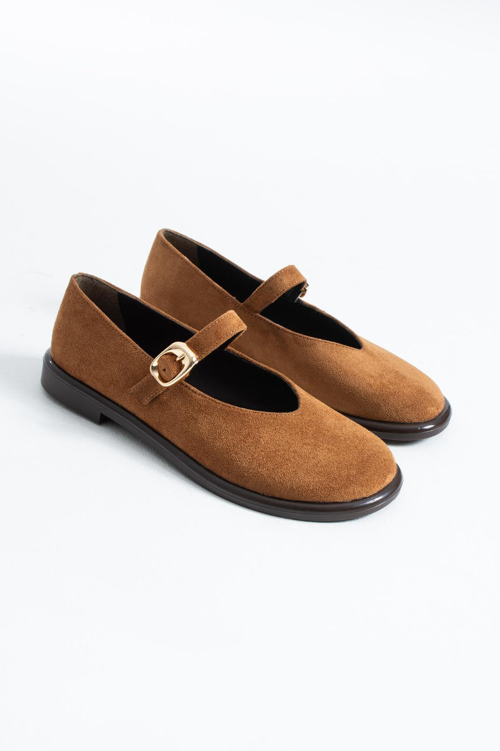Despina Shoes Taylor Taba Süet Dokulu Kadın Loafer – stüdyo çekimi 2