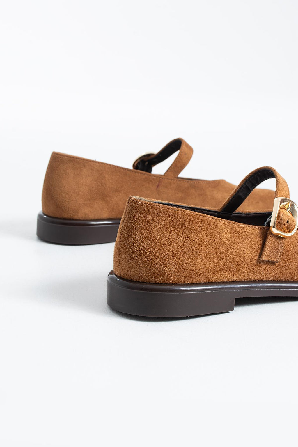 Despina Shoes Taylor Taba Süet Dokulu Kadın Loafer – yakın detay 4
