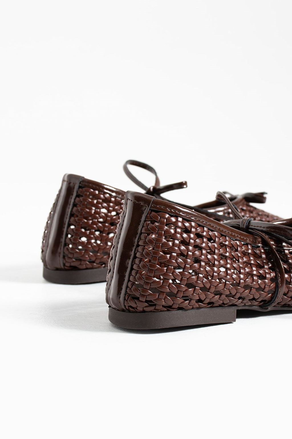 Despina Shoes Marta Kahverengi Suni Deri Kadın Babet – yakın detay 6