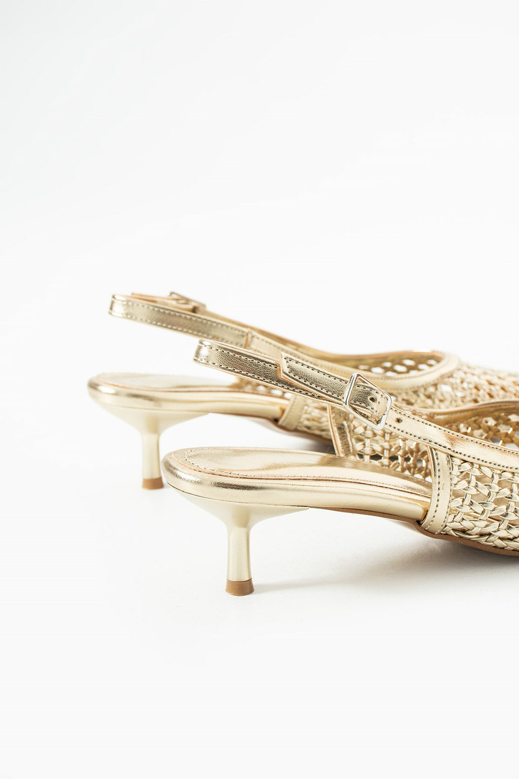 Despina Shoes Vanessa Gold Suni Deri Kadın Topuklu Ayakkabı – yakın detay 6