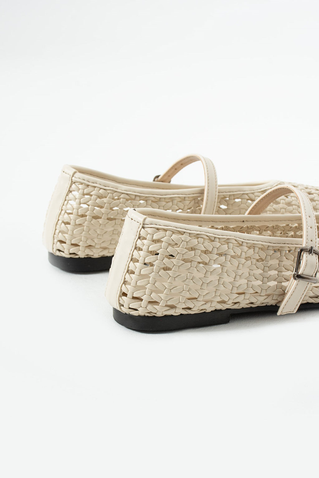 Despina Shoes Madsen Bej Suni Deri Kadın Babet – yakın detay 6